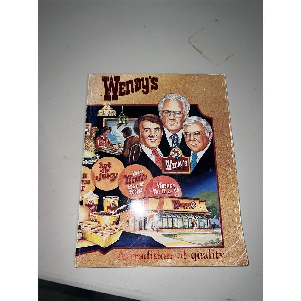 Wendy's: A Tradition of Quality Hardcover 1984 Hamburger Book (see pics)